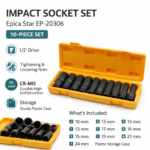 Σετ 10τμχ Καρυδάκια Αέρος 1/2″ electronistas.gr