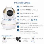 IP Έξυπνη Κάμερα Ασφαλείας με Αμφίδρομο Ήχο & Περιστροφή Pan/Tilt electronistas.gr