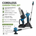 Σετ Αλυσοπρίονο & Ψαλίδι Κλαδέματος Μπαταρίας 48V 2 σε 1 με Τηλεσκοπικό Κοντάρι 2.1m electronistas.gr