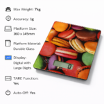 Ζυγαριά Κουζίνας Γυάλινη με Πλατφόρμα 7kg / 1gr electronistas.gr