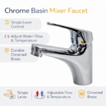 Αναμεικτική Μπαταρία Νιπτήρα με Μοχλό & Σετ Στερέωσης electronistas.gr