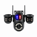 AI Κάμερα Ασφαλείας 4 Φακών 360° IP66 με Human Tracking electronistas.gr