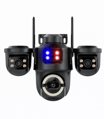 AI Κάμερα Ασφαλείας 4 Φακών 360° IP66 με Human Tracking electronistas.gr