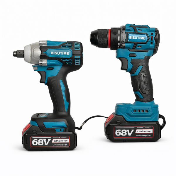 Σετ Μπουλονόκλειδο & Δραπανοκατσάβιδο Μπαταρίας 68V με 2 Μπαταρίες Brushless electronistas.gr