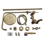 Στήλη Ντουζ με Μπαταρία Μπρονζέ Ρυθμιζόμενη electronistas.gr