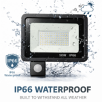 LED Προβολέας 50W με Φωτοκύτταρο (PIR Sensor) IP66 electronistas.gr