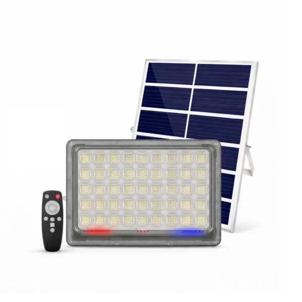 Αδιάβροχος Ηλιακός Προβολέας LED 300W με Τηλεχειριστήριο electronistas.gr