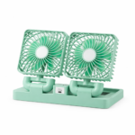 Φορητός Ηλιακός Διπλός Ανεμιστήρας 9W με Μπαταρία 4800mAh electronistas.gr