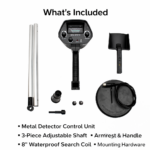 Ανιχνευτής Μετάλλων Εδάφους 110cm με Ρυθμιζόμενο Κοντάρι & Λειτουργία DISC electronistas.gr