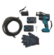 Επαναφορτιζόμενο Μηχάνημα Καθαρισμού Αποχετεύσεων 48V με 2 Μπαταρίες electronistas.gr