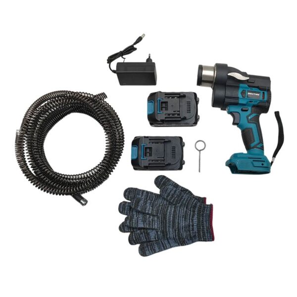 Επαναφορτιζόμενο Μηχάνημα Καθαρισμού Αποχετεύσεων 48V με 2 Μπαταρίες electronistas.gr