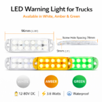 LED Προειδοποιητικό Φως Φορτηγού 12-80V Αδιάβροχο 12 LED electronistas.gr