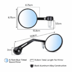 Σετ 2τμχ Καθρέφτες Μοτοσυκλέτας με Μπλε Φίλτρο electronistas.gr