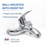 Επιτοίχια Αναμεικτική Μπαταρία Μπάνιου electronistas.gr