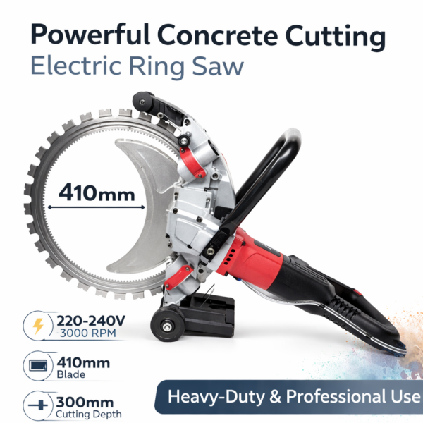 Ηλεκτρικό Πριόνι Σκυροδέματος 410mm – Ring Saw / Wall Chaser 3000rpm electronistas.gr