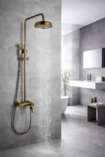 Στήλη Ντουζ με Μπαταρία Μπρονζέ Ρυθμιζόμενη electronistas.gr