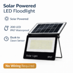 Αδιάβροχος Ηλιακός Προβολέας 200 LED IP67 με Τηλεχειριστήριο electronistas.gr