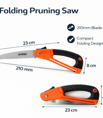 Αντιολισθητικό Πτυσσόμενο Πριόνι Κλαδέματος με Λεπίδα 210mm electronistas.gr