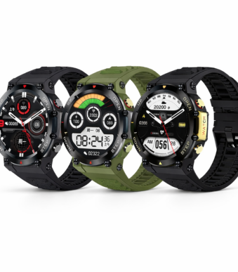 Smartwatch Αλουμινίου με Παλμογράφο 1.32″ Bluetooth electronistas.gr