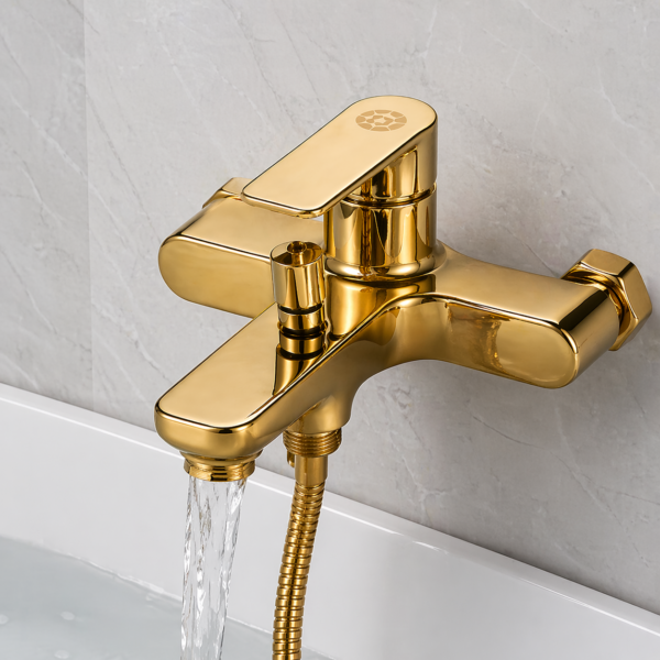 Αναμεικτική Μπαταρία Μπανιέρας Χρυσή electronistas.gr