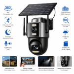 AI Ηλιακή Κάμερα Ασφαλείας 360° electronistas.gr