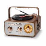 Φορητό Ρετρό Ραδιόφωνο & Ηχείο Bluetooth electronistas.gr