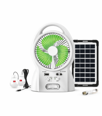 Ηλιακό Κιτ Ανεμιστήρα 16'' με Φωτισμό & Μπαταρία 4500mAh electronistas.gr
