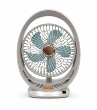 Ανεμιστήρας Επαναφορτιζόμενος Φορητός με LED & USB electronistas.gr