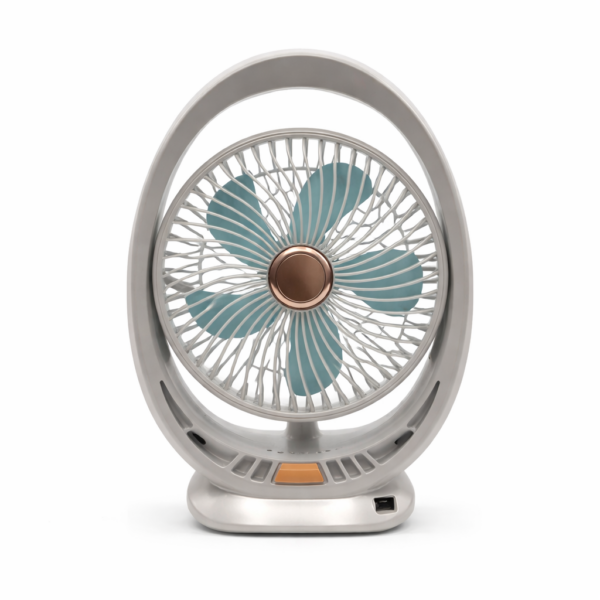 Ανεμιστήρας Επαναφορτιζόμενος Φορητός με LED & USB electronistas.gr