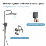 Στήλη Ντουζ με Μπαταρία Ρυθμιζόμενου Ύψους electronistas.gr