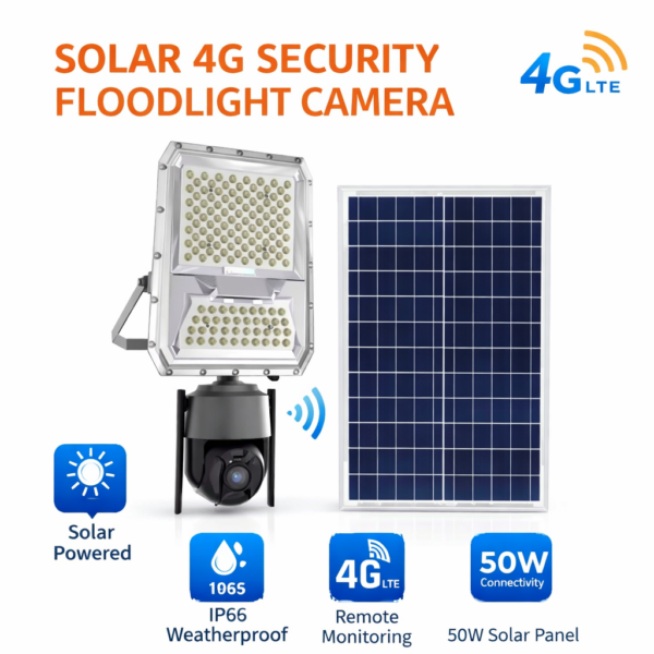 Ηλιακός Προβολέας με Κάμερα 4G electronistas.gr