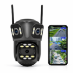 AI Κάμερα Ασφαλείας 4 Φακών 360° electronistas.gr