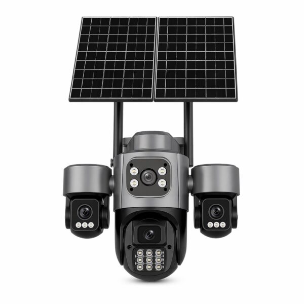Ηλιακή Κάμερα Ασφαλείας 4 Φακών electronistas.gr