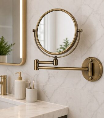 Επιτοίχιος Καθρέφτης Μπάνιου Σπαστός 8" Διπλής Όψης electronistas.gr