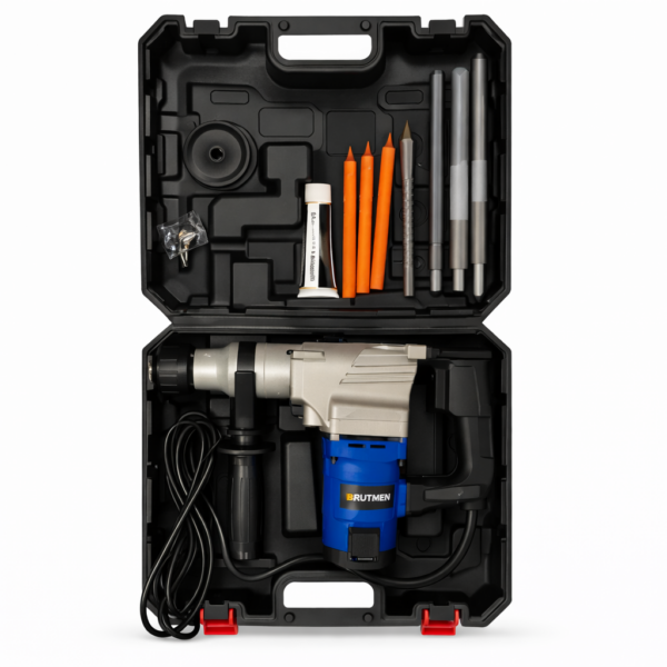 Ηλεκτρικό Κρουστικό Δράπανο 800W 220V 26mm με 5 Κεφαλές & Βαλιτσάκι electronistas.gr