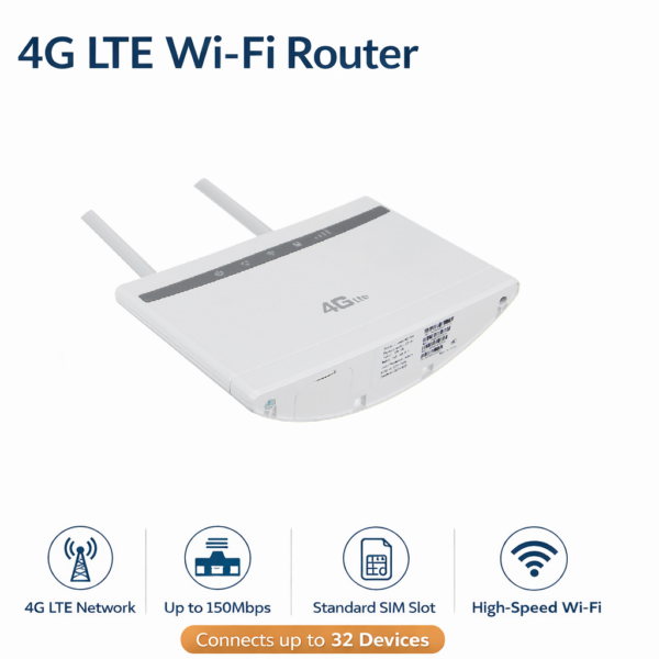 Ασύρματος Δρομολογητής LTE 4G με Εξωτερικές Κεραίες & Υποστήριξη SIM electronistas.gr