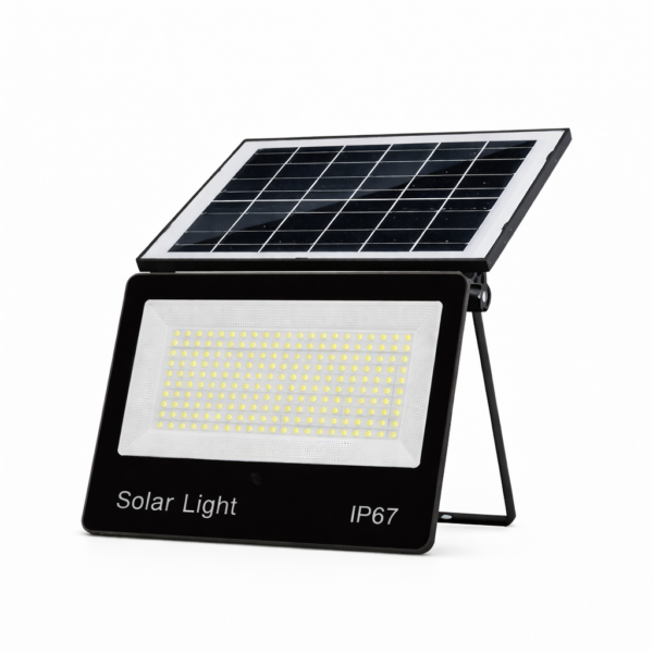 Αδιάβροχος Ηλιακός Προβολέας 200 LED IP67 με Τηλεχειριστήριο electronistas.gr