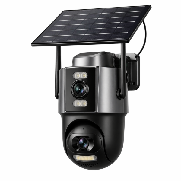 AI Ηλιακή Κάμερα Ασφαλείας 360° electronistas.gr