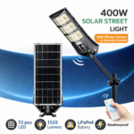 Ηλιακός Προβολέας Δρόμου 400W με Τηλεχειριστήριο & Αισθητήρα electronistas.gr