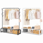 Μεταλλική Παπουτσοθήκη / Ραφιέρα 2 Ραφιών 110x40x150cm electronistas.gr