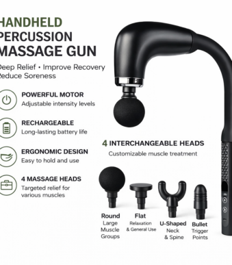 Συσκευή Μασάζ Σώματος με 4 Κεφαλές electronistas.gr