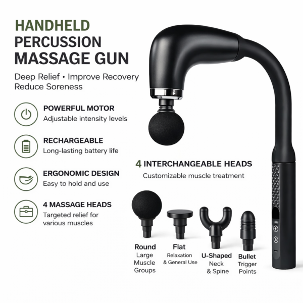 Συσκευή Μασάζ Σώματος με 4 Κεφαλές electronistas.gr