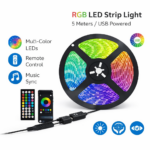 Ασύρματη Ταινία LED RGB 5V 5m με Τηλεχειριστήριο & USB electronistas.gr