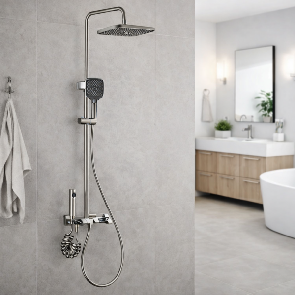 Στήλη Ντουζ με Μπαταρία Ρυθμιζόμενου Ύψους electronistas.gr