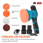 Επαναφορτιζόμενος Αλοιφαδόρος 12V με 2 Μπαταρίες – 800-5500 RPM electronistas.gr