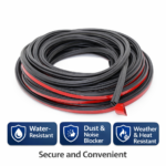 Προστατευτικό Λάστιχο Αυτοκινήτου για Πόρτες & Παράθυρα 50m Αδιάβροχο & Ηχομονωτικό electronistas.gr