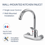 Επιτοίχια Αναμεικτική Μπαταρία Κουζίνας με Λαιμό Κύκνου electronistas.gr