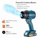 Επαναφορτιζόμενος Φυσητήρας Χειρός 36V - 110.000 RPM electronistas.gr