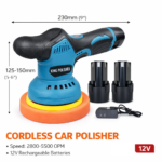 Επαναφορτιζόμενος Αλοιφαδόρος 12V με 2 Μπαταρίες – 800-5500 RPM electronistas.gr