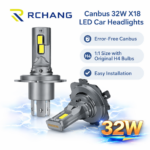 Σετ 2τμχ CANBUS Λάμπες Αυτοκινήτου LED H4 32W X18 1:1 Plug & Play electronistas.gr